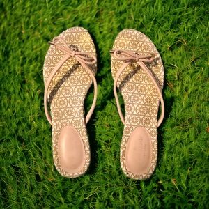 Designer kate spade Dusty Pink Bow Sandals Flip Flips Shoes